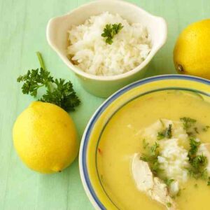 Greek Egg and Lemon Chicken Soup Recipe Image